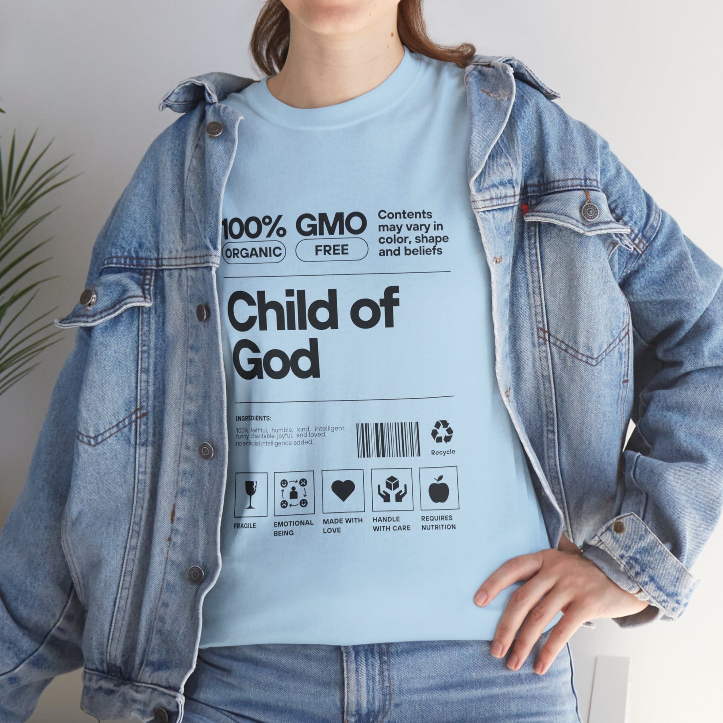 Child of God Label Cotton Tee