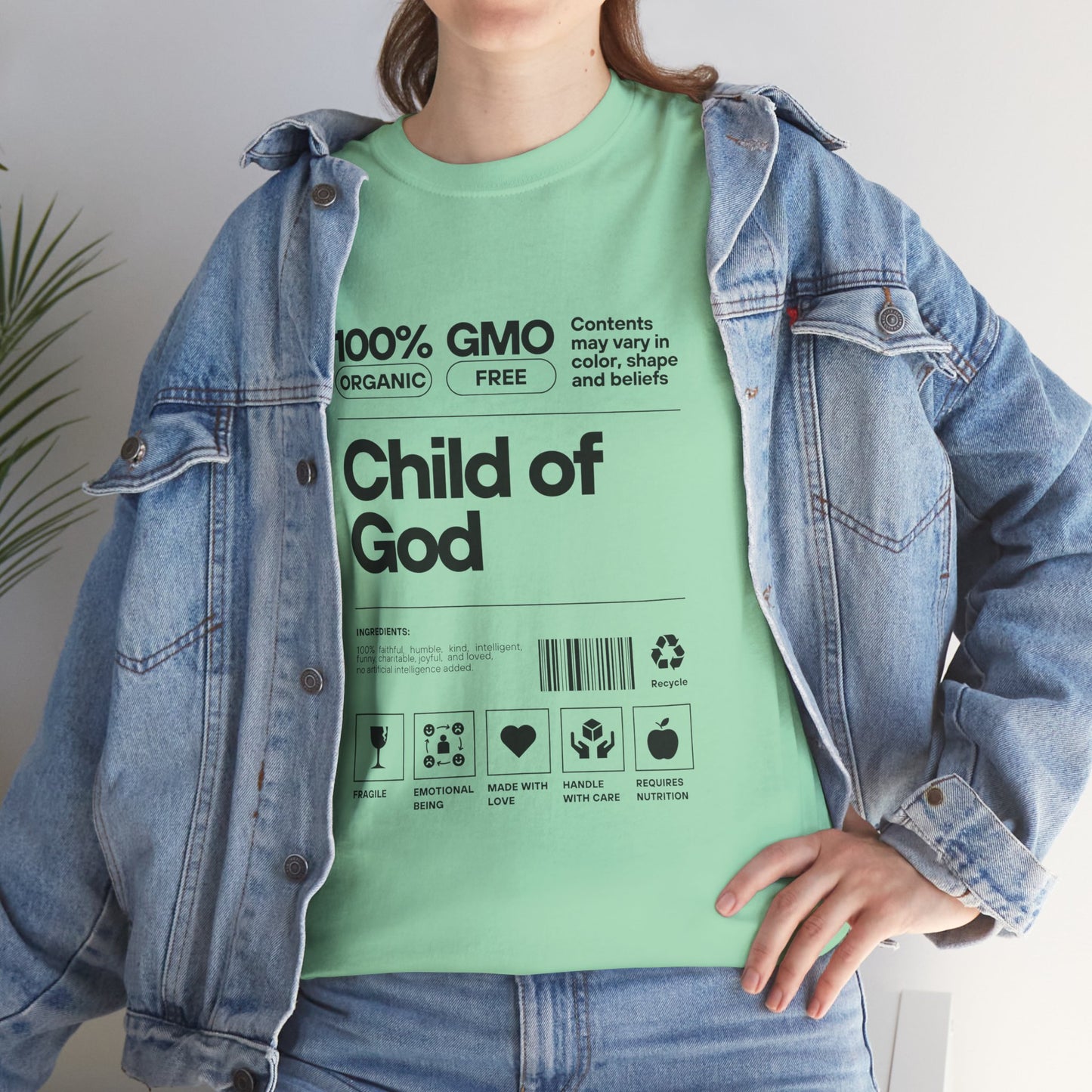 Child of God Label Cotton Tee