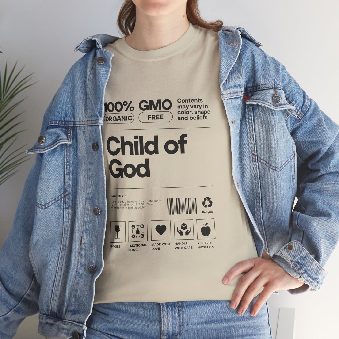 Child of God Label Cotton Tee