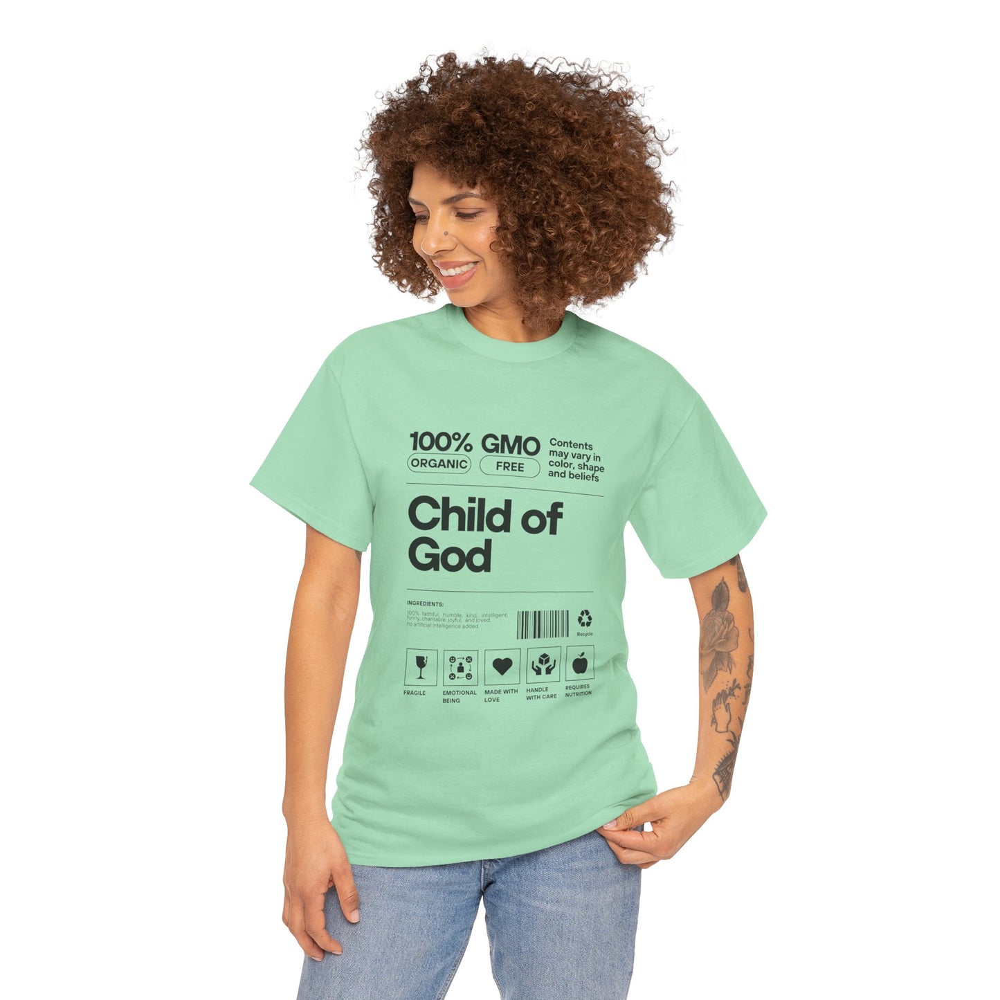 Child of God Label Cotton Tee