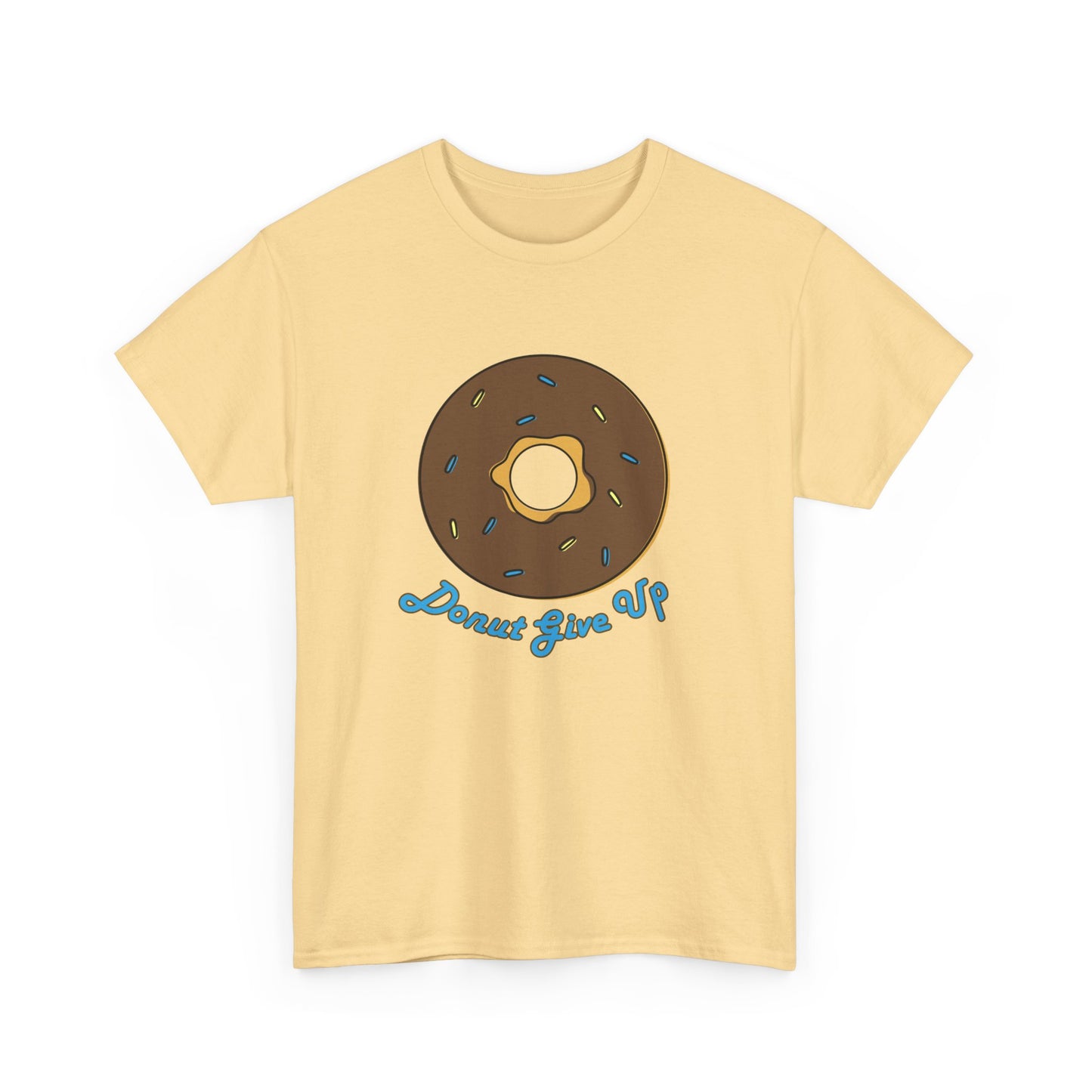 Donut Give Up Heavy Cotton Tee