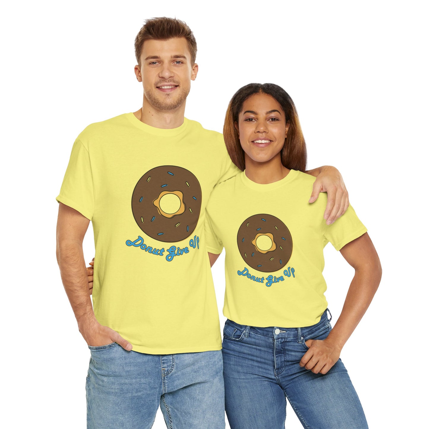 Donut Give Up Heavy Cotton Tee