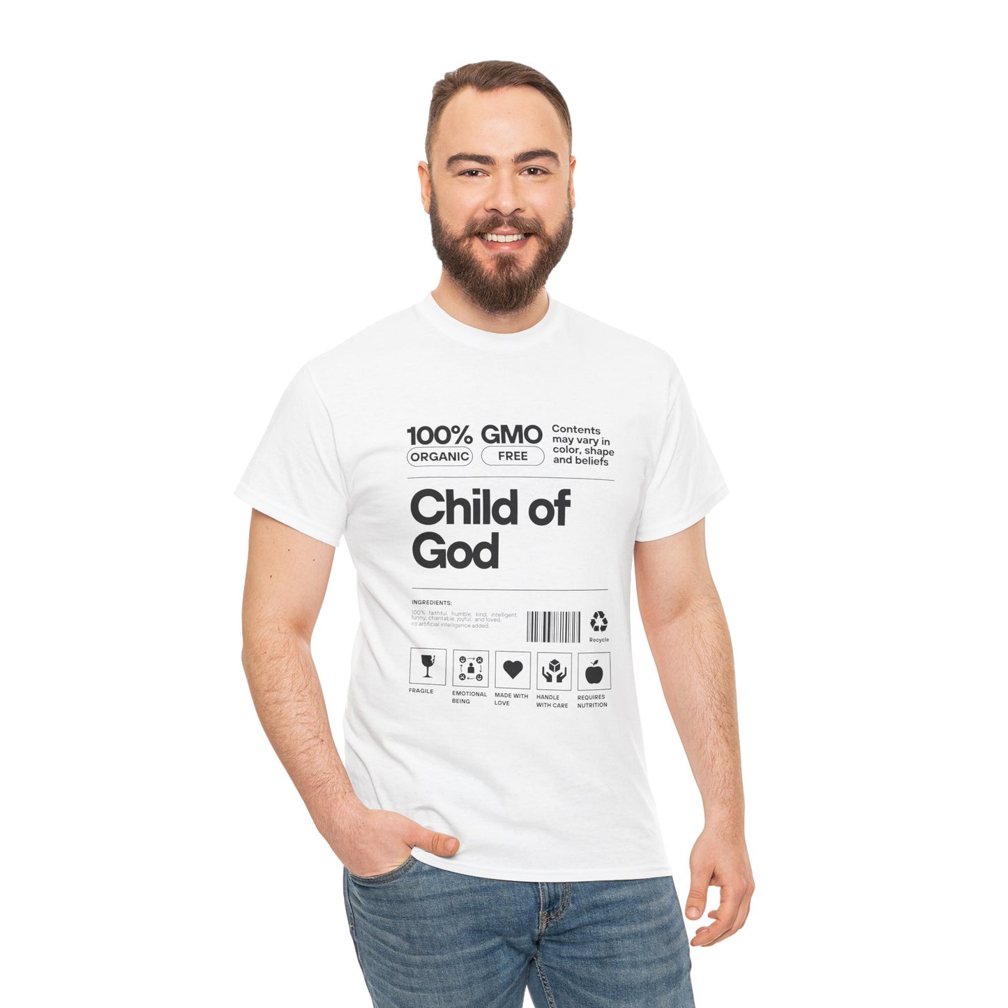 Child of God Label Cotton Tee