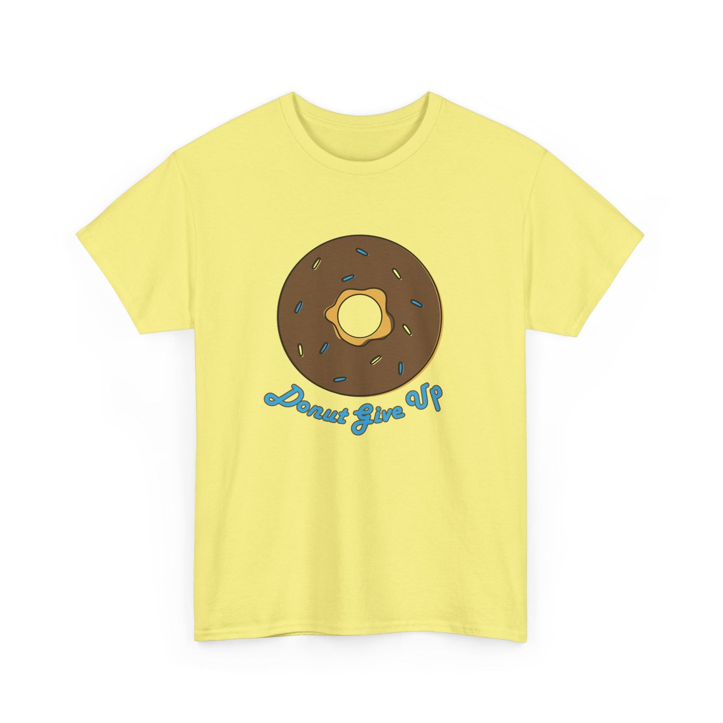 Donut Give Up Heavy Cotton Tee