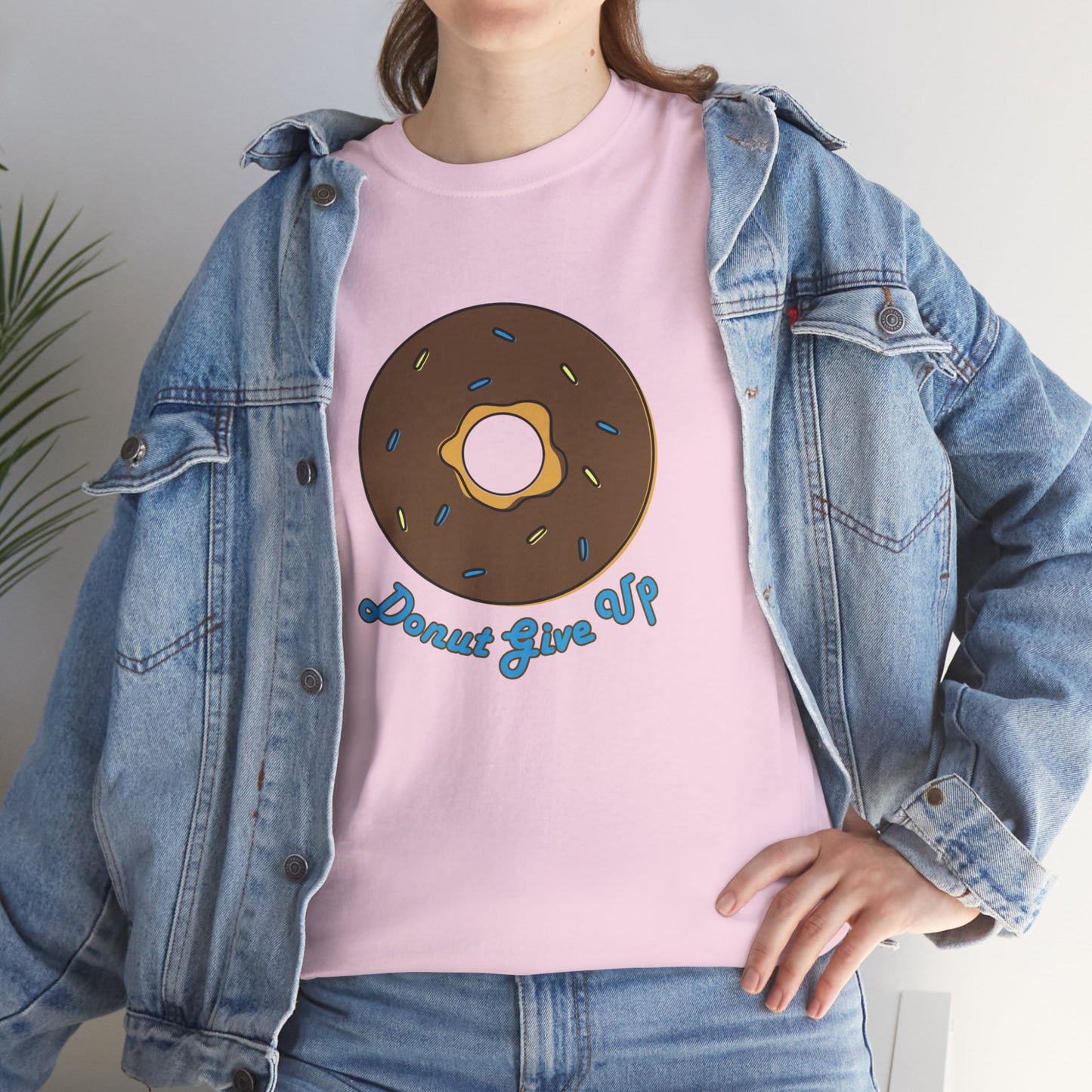 Donut Give Up Heavy Cotton Tee