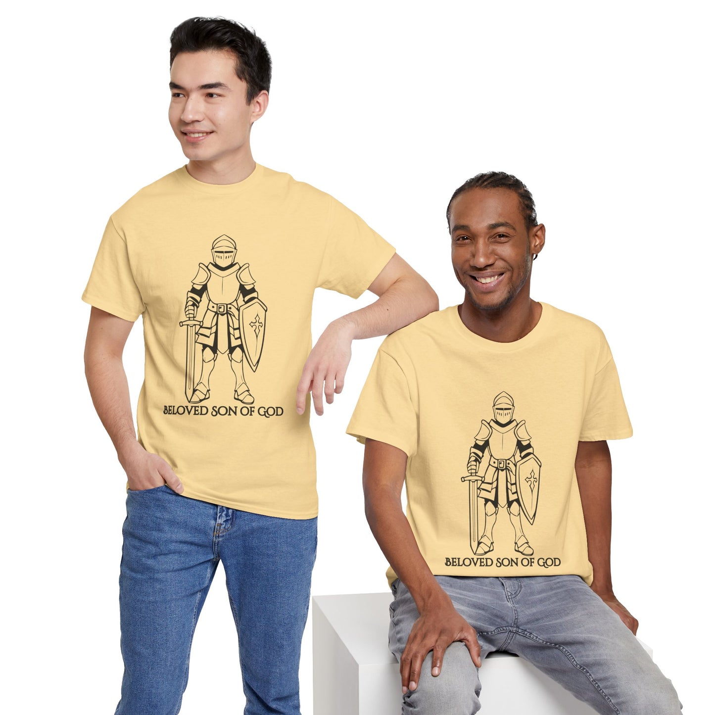 Beloved Son of God Men's Heavy Cotton Tee