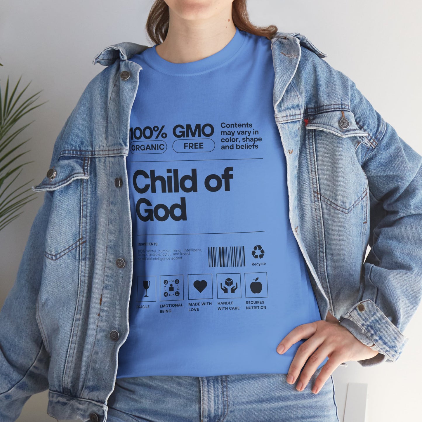 Child of God Label Cotton Tee