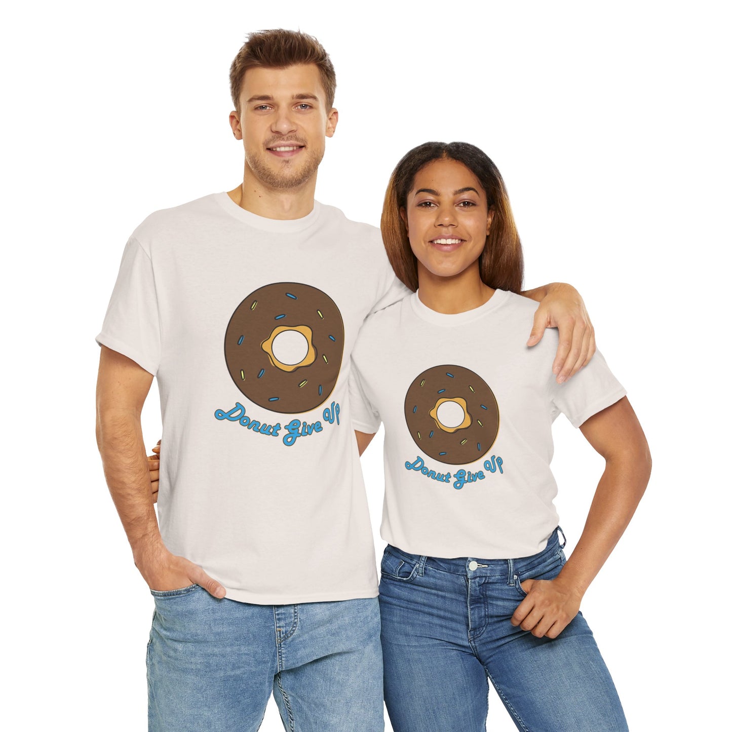 Donut Give Up Heavy Cotton Tee