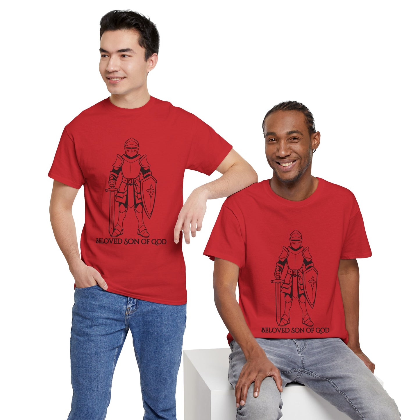 Beloved Son of God Men's Heavy Cotton Tee