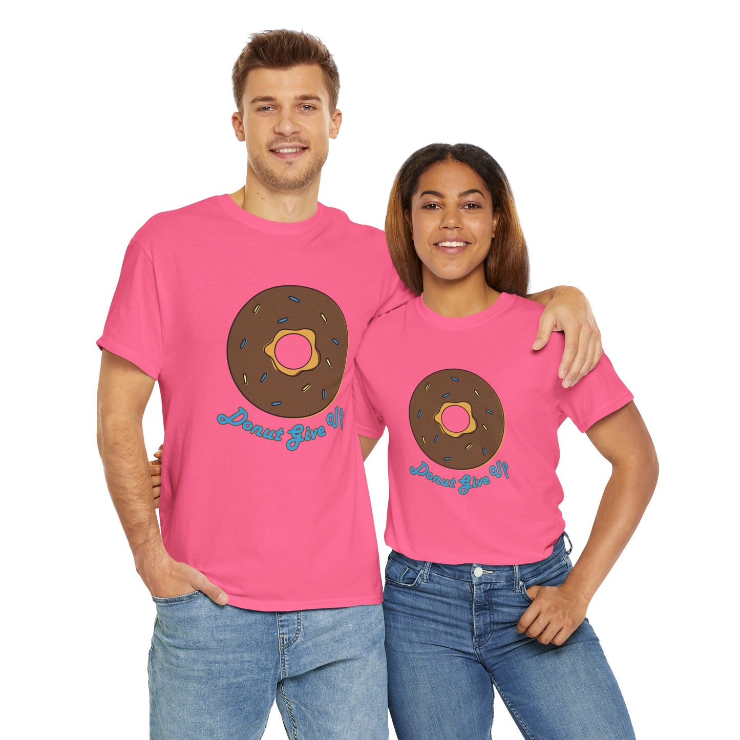 Donut Give Up Heavy Cotton Tee