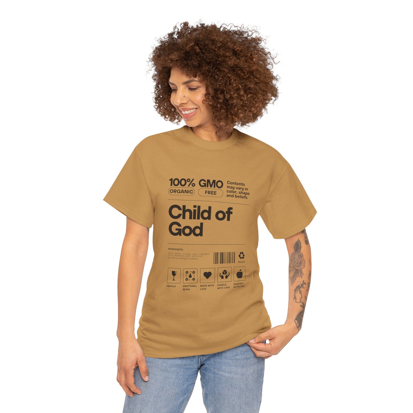 Child of God Label Cotton Tee