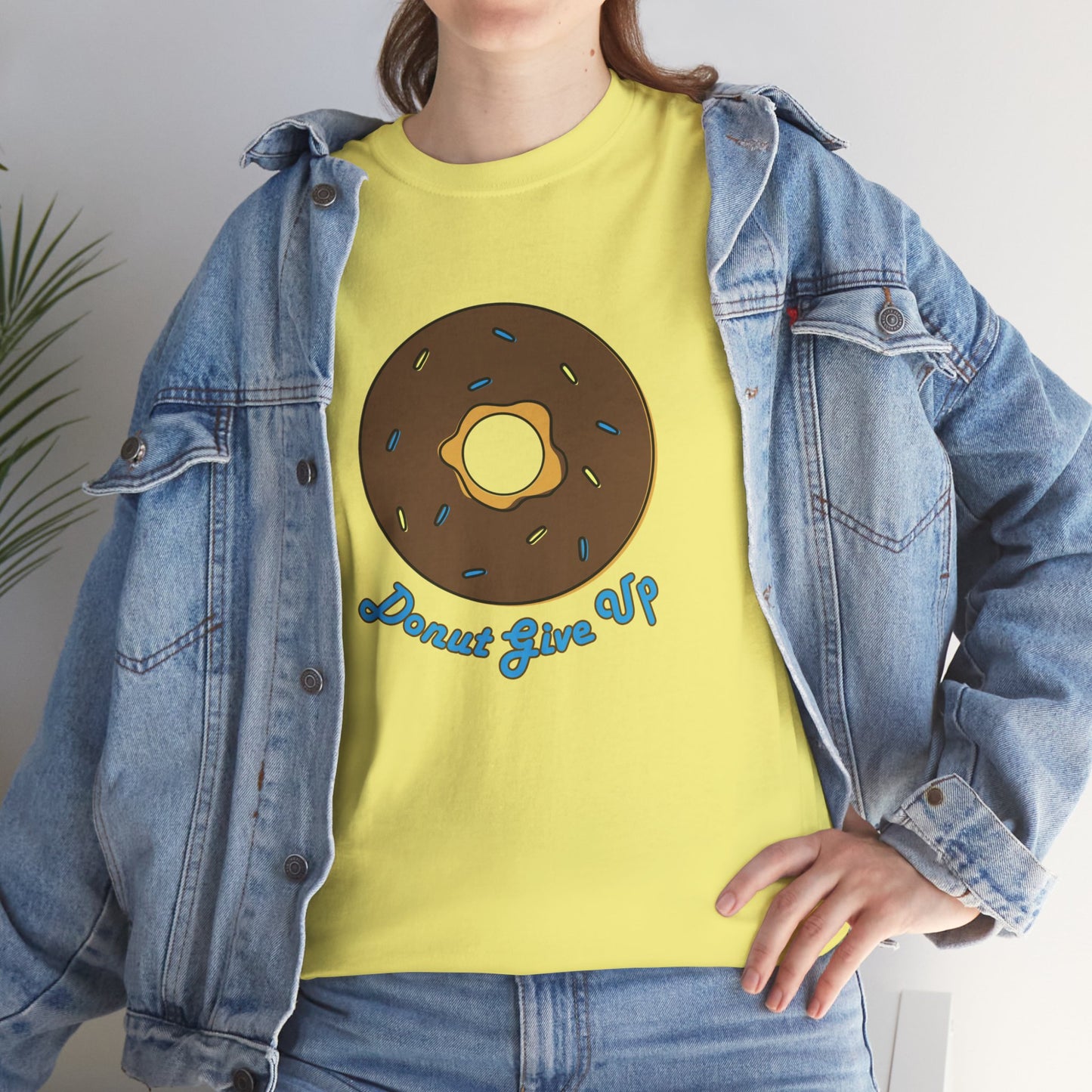 Donut Give Up Heavy Cotton Tee
