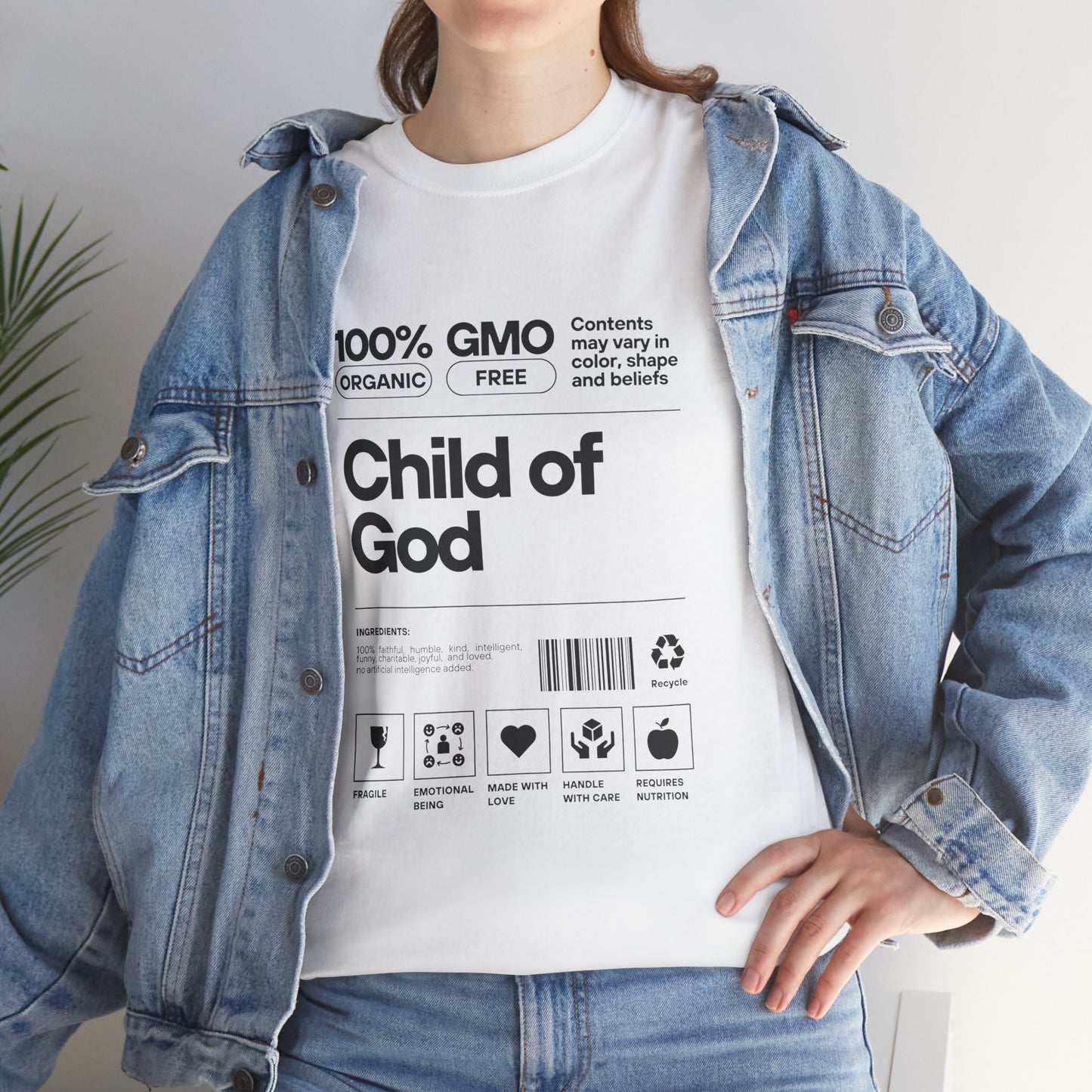 Child of God Label Cotton Tee