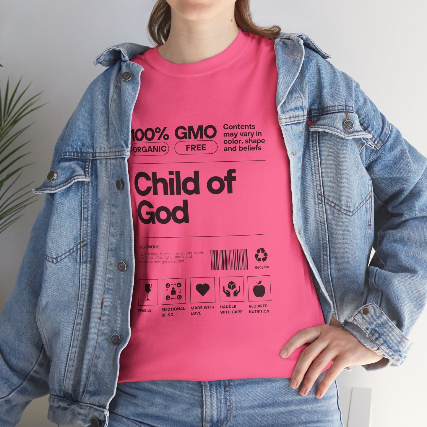 Child of God Label Cotton Tee
