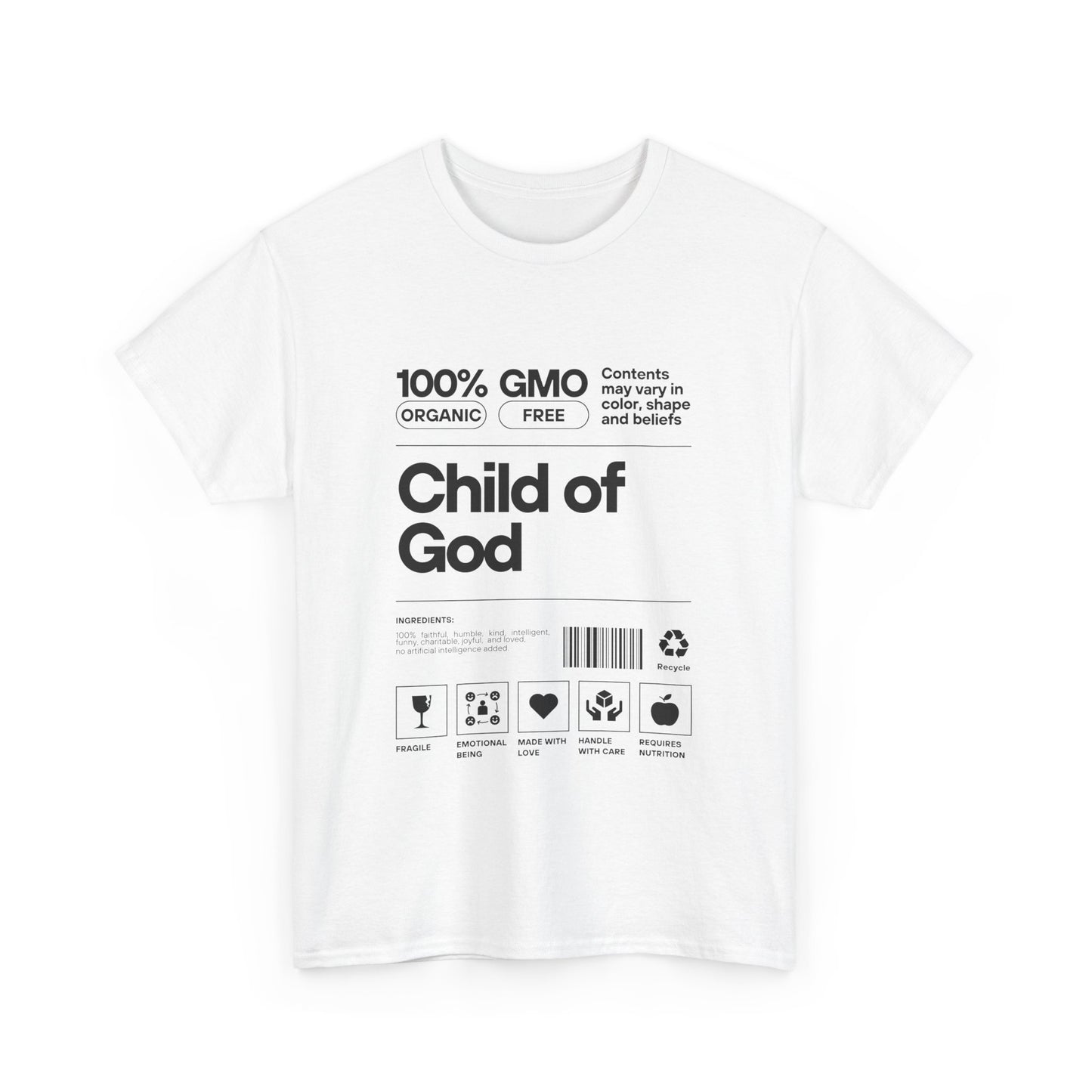 Child of God Label Cotton Tee