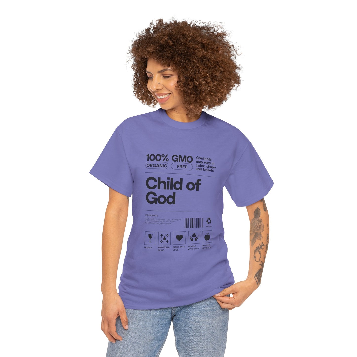 Child of God Label Cotton Tee