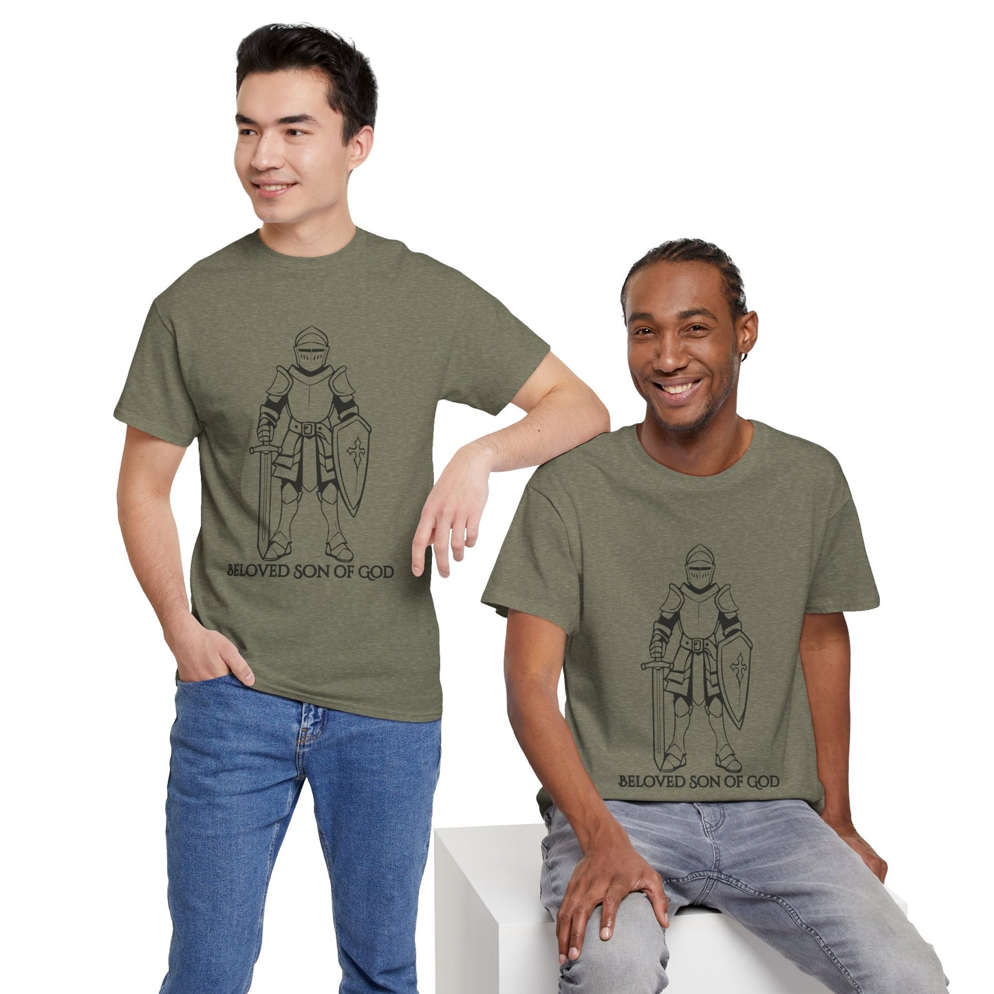 Beloved Son of God Men's Heavy Cotton Tee