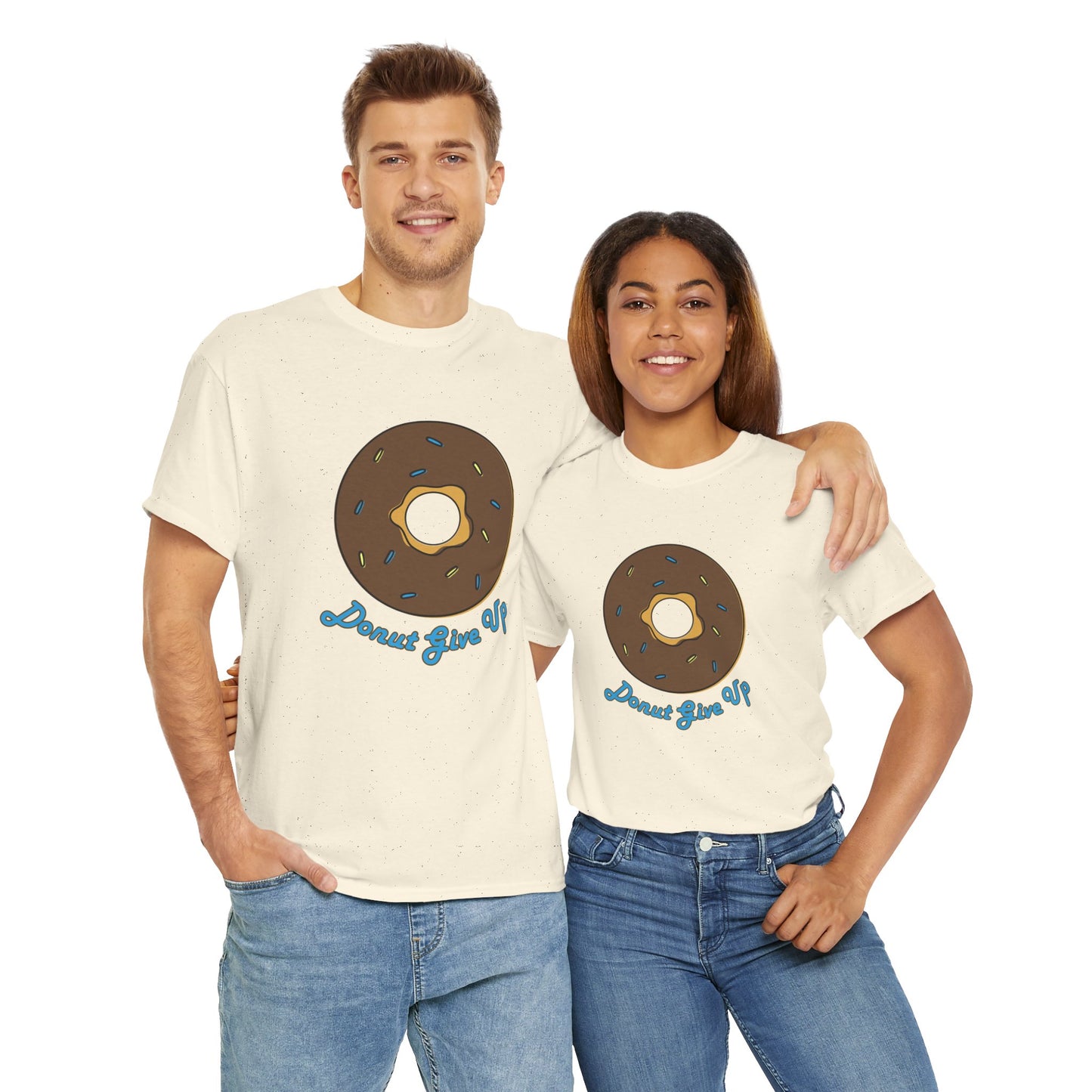 Donut Give Up Heavy Cotton Tee