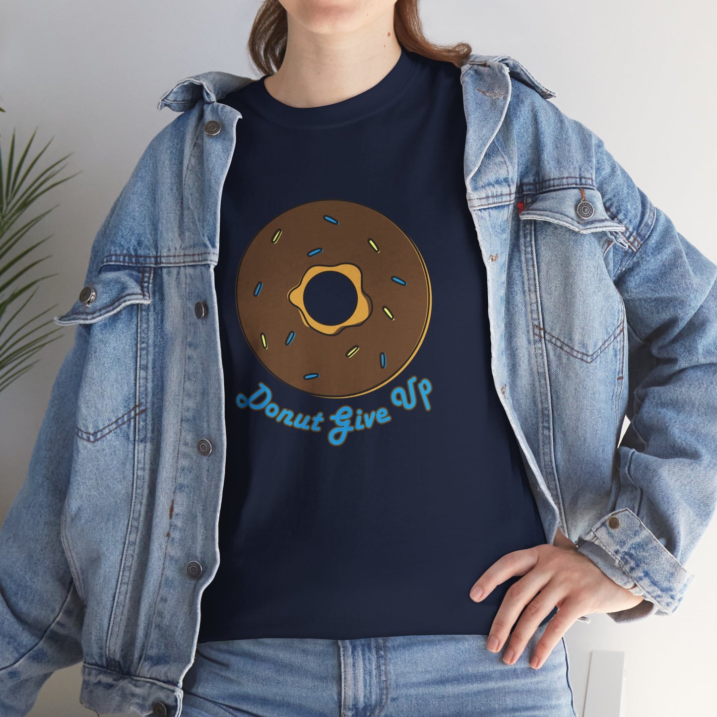 Donut Give Up Heavy Cotton Tee