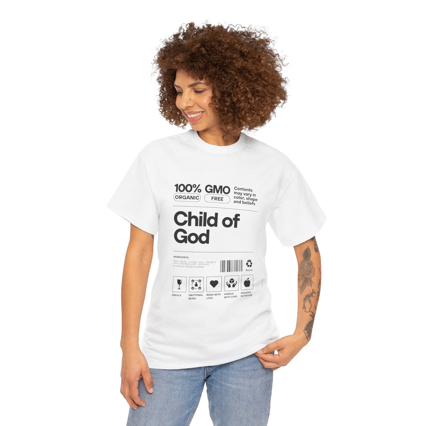 Child of God Label Cotton Tee