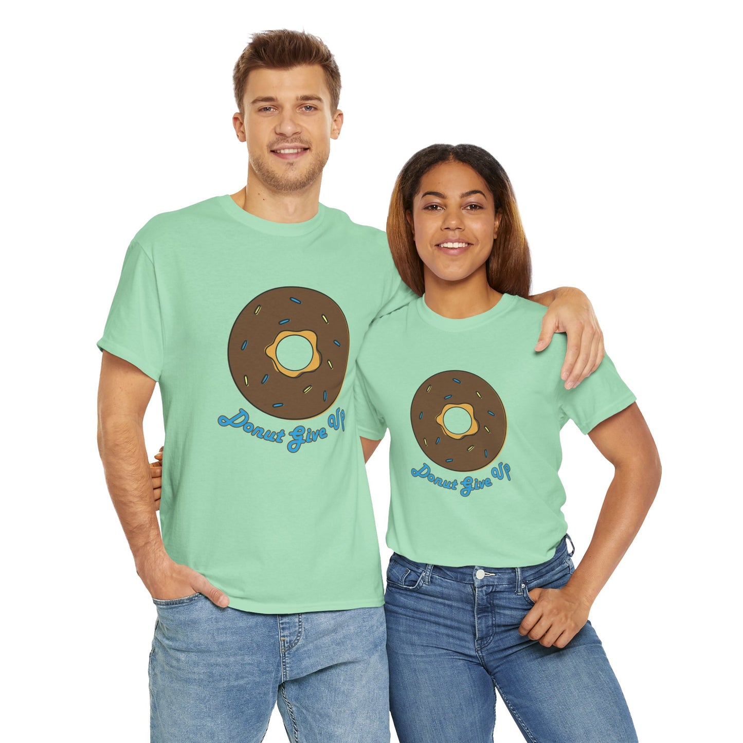 Donut Give Up Heavy Cotton Tee
