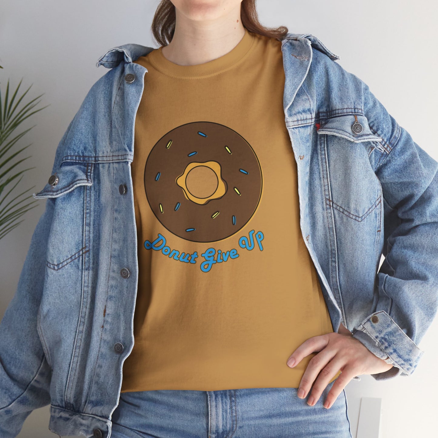Donut Give Up Heavy Cotton Tee