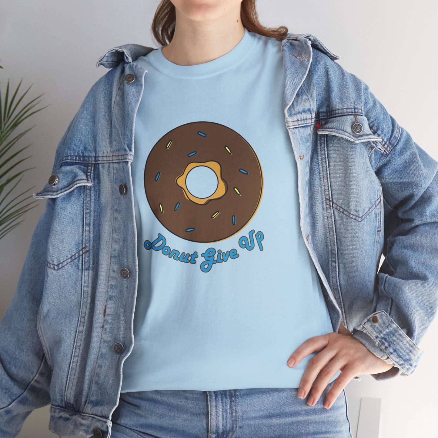 Donut Give Up Heavy Cotton Tee