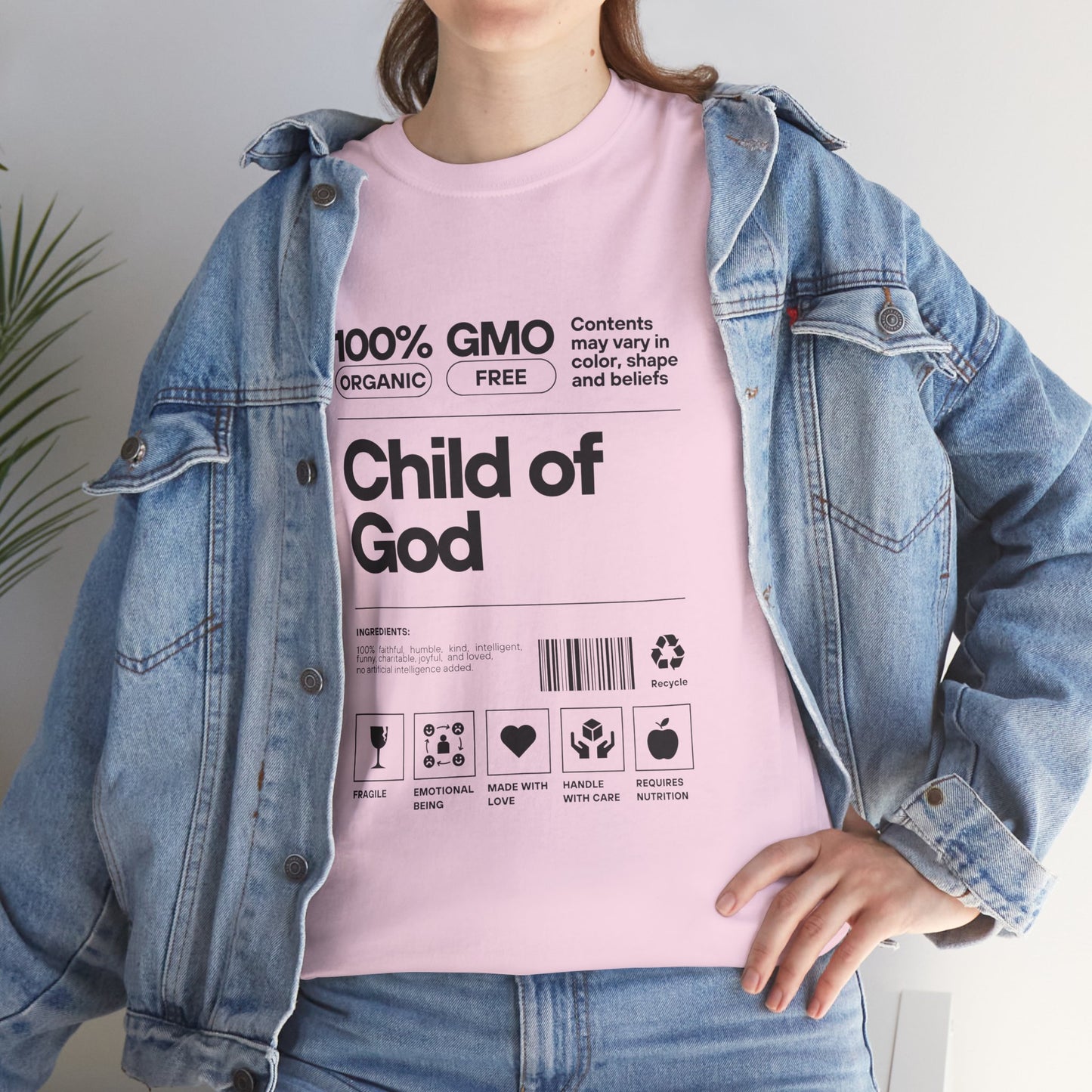 Child of God Label Cotton Tee