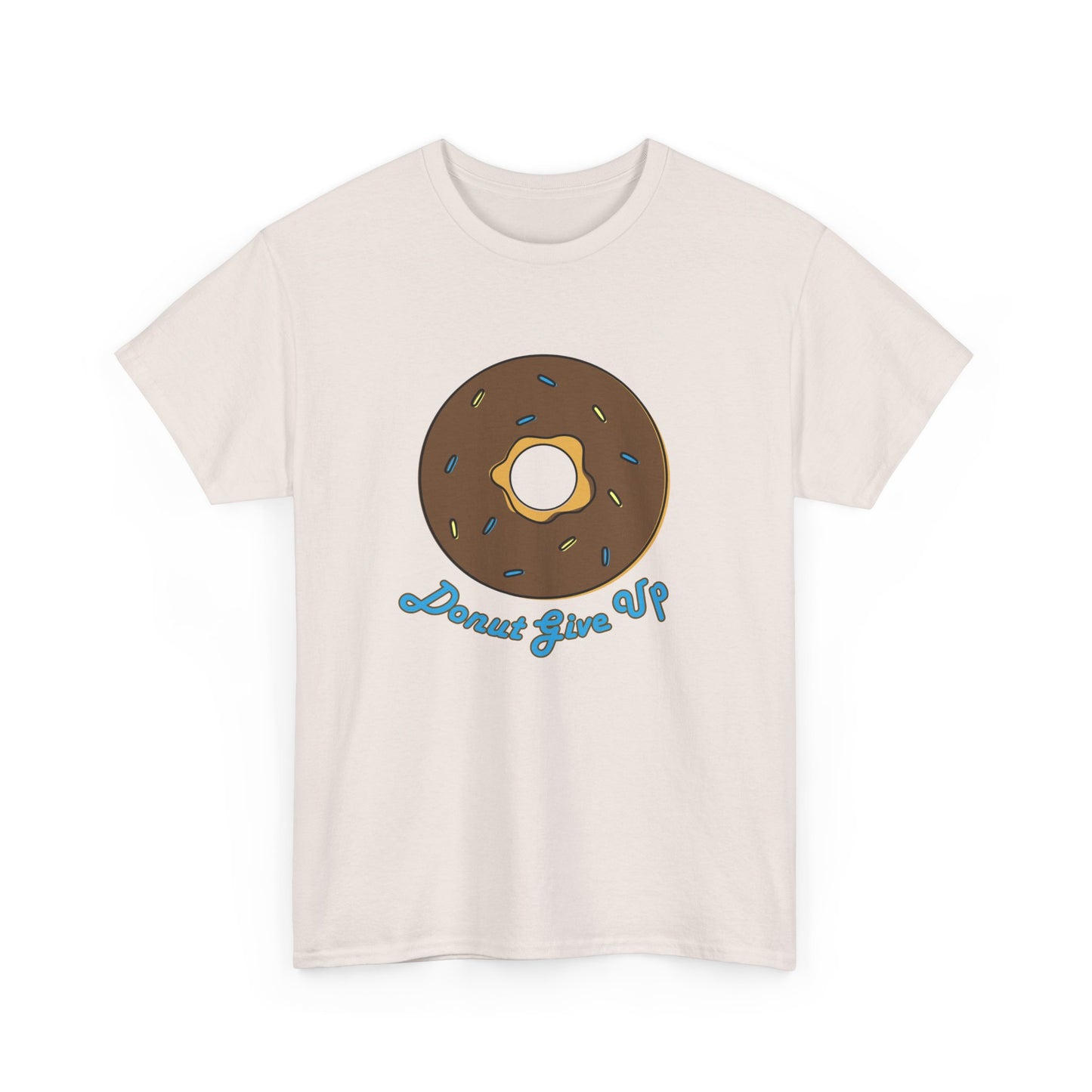 Donut Give Up Heavy Cotton Tee
