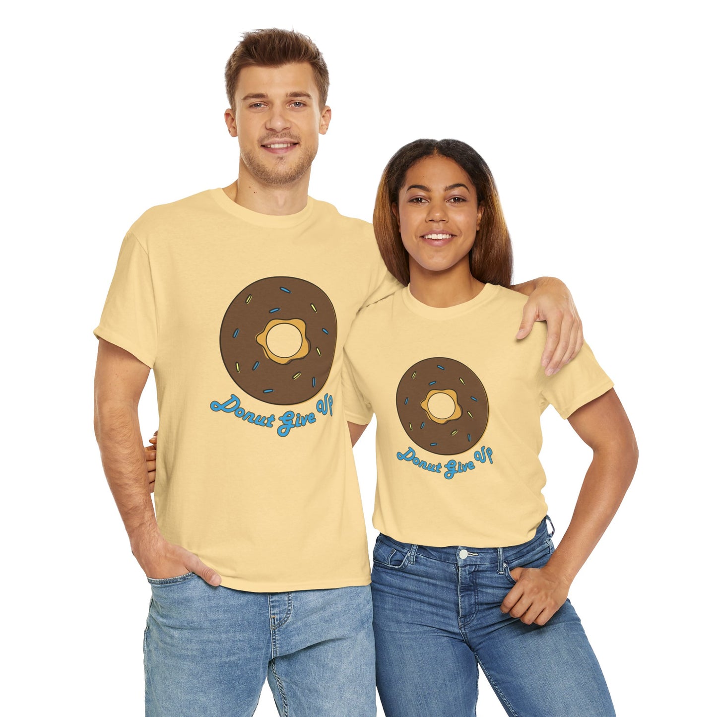Donut Give Up Heavy Cotton Tee