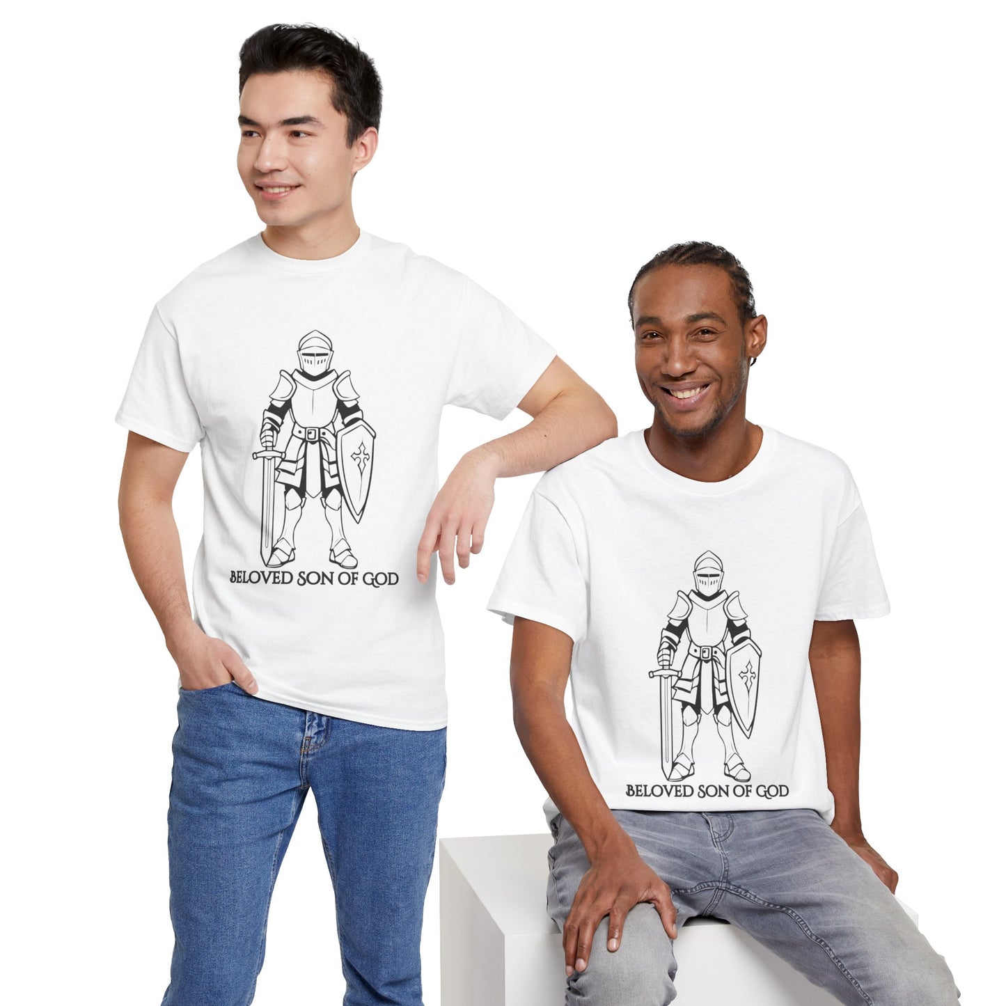 Beloved Son of God Men's Heavy Cotton Tee