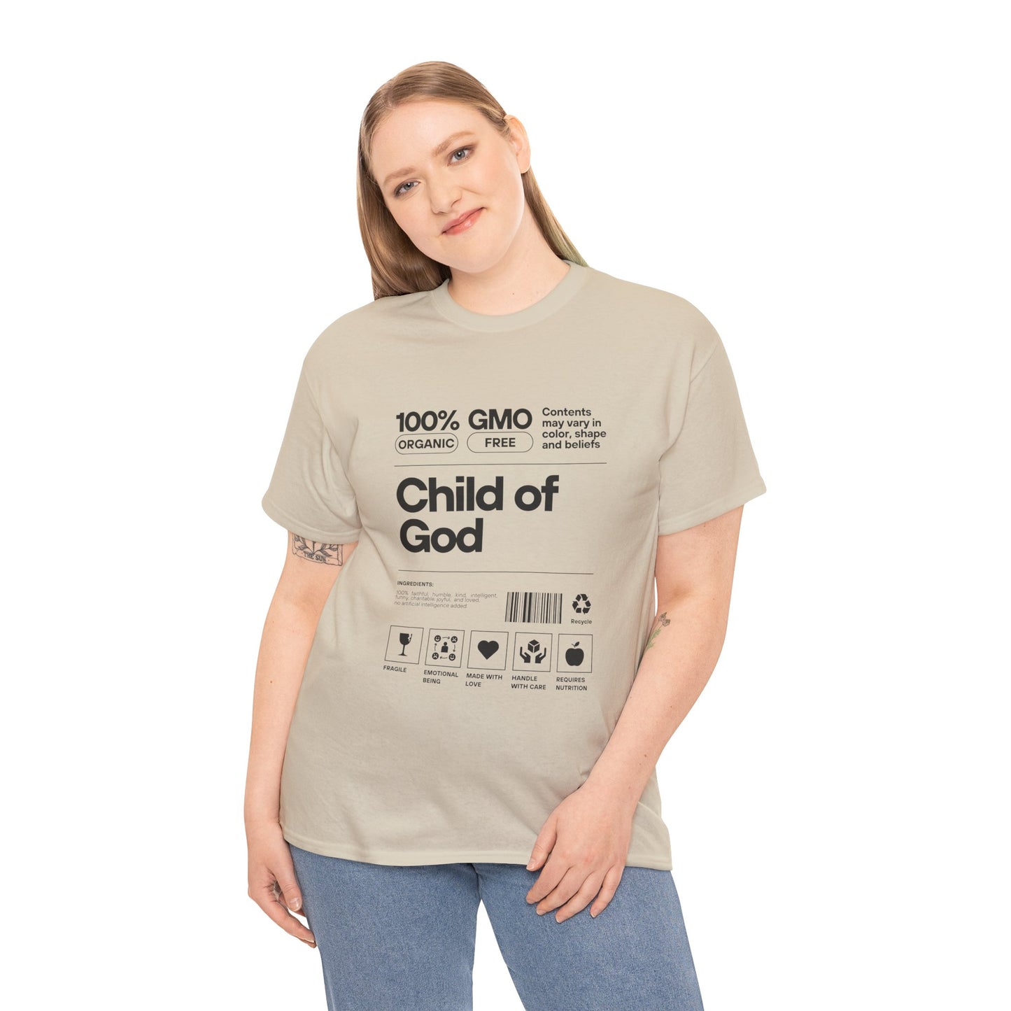 Child of God Label Cotton Tee